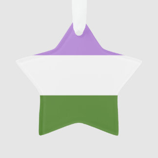 Genderqueer Flag Ornament