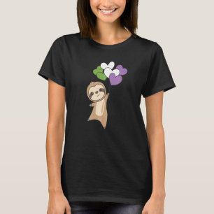 Genderqueer Flag Pride Lgbetq Ballon Hearts Sloon T-shirt