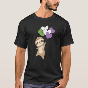 Genderqueer Flag Pride Lgbetq Ballon Hearts Sloon T-shirt