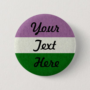 Genderqueer Flag Ronde Button 5,7 Cm