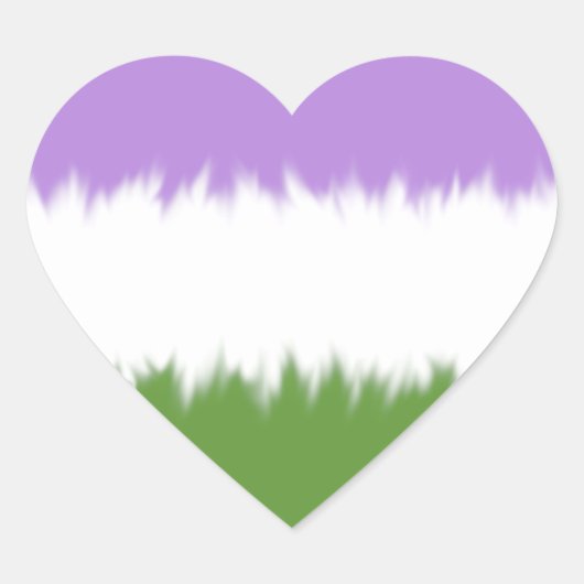 Genderqueer Flag Stickers (Voorkant)