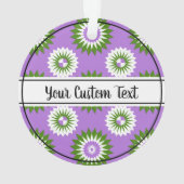 Genderqueer orgueil pourpre fleur ornement motif (dos)