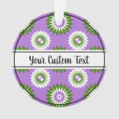 Genderqueer orgueil pourpre fleur ornement motif (devant)