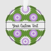 Genderqueer orgueil vert fleur ornement motif (devant)