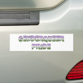 Genderqueer Pride Bumpersticker (Op auto)