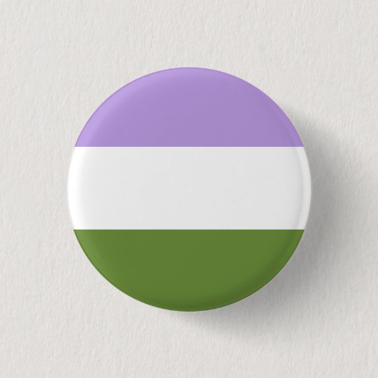 Genderqueer Pride Flag Badge Ronde Button 3,2 Cm (Voorkant)