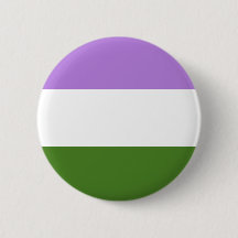 Genderqueer Pride Flag Button