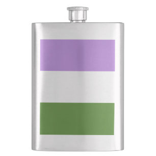 Genderqueer Pride Flag Flacon