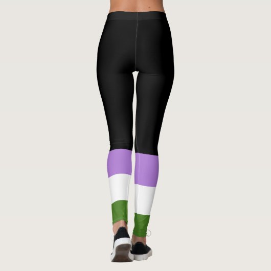 Genderqueer Pride Flag Leggings (Achterkant)