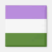 Genderqueer Pride Flag Magneet (Voorkant)