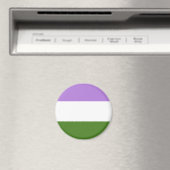 Genderqueer Pride Flag Magneet (Insitu (Vaatwasser))