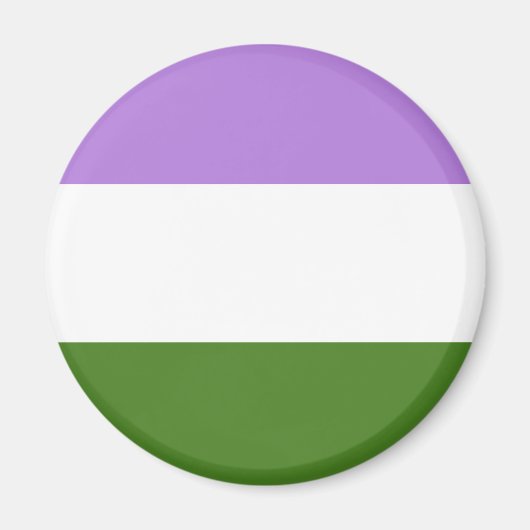 Genderqueer Pride Flag Magneet (Voorkant)
