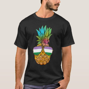 Genderqueer Pride Flag Pineapple Genderqueer T-shirt