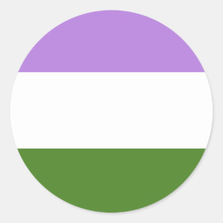 Genderqueer Pride Flag Stickers