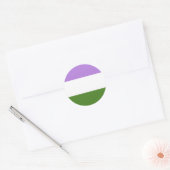 Genderqueer Pride Flag Stickers (Envelop)