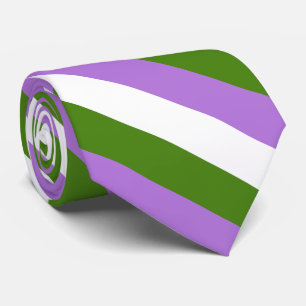 Genderqueer Pride flag Stropdas