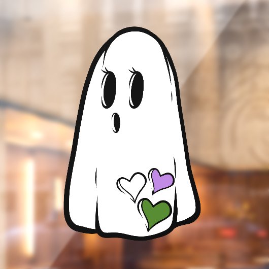 Genderqueer Pride Geest Raamsticker (Vel 2)