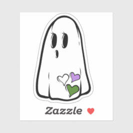 Genderqueer Pride Ghost Sticker