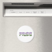 Genderqueer Pride Magneet (Insitu (Vaatwasser))