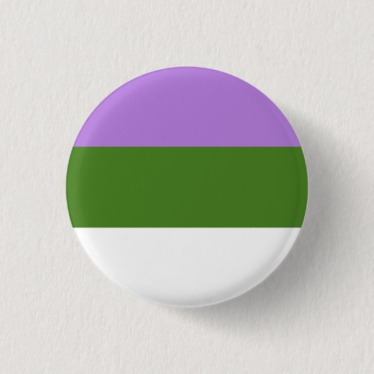 GENDERQUEER PRIDE RONDE BUTTON 3,2 CM (Voorkant)