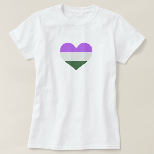 Genderqueer Pride T-shirt (Design voorkant)