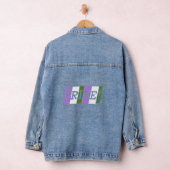 Genderqueer pride-tekstteken denim jacket (Hangar)