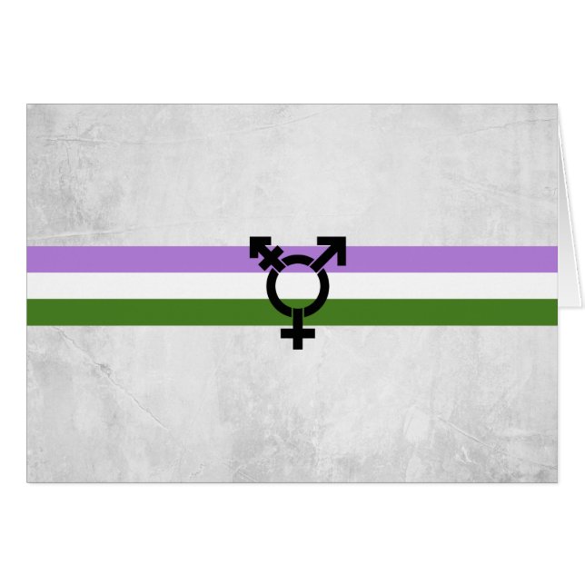 Genderqueer Pride-vlag (Voorkant Horizontaal)