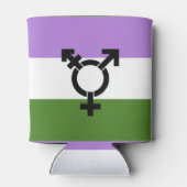 Genderqueer Pride Vlag Blikjeskoeler (Achterkant)