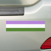 Genderqueer Pride Vlag Bumpersticker (Op auto)