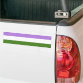 Genderqueer Pride Vlag Bumpersticker (Op Truck)