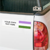 Genderqueer Pride Vlag Bumpersticker (Op Truck)