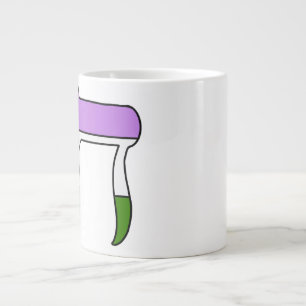 Genderqueer Pride-vlag Chai Extra Grote Beker