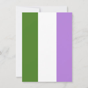 Genderqueer Pride-vlag Feestdagenkaart