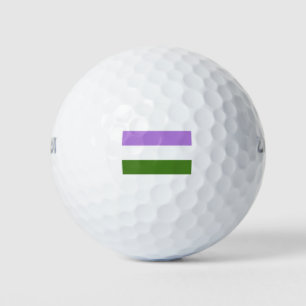 Genderqueer Pride Vlag Golfballen
