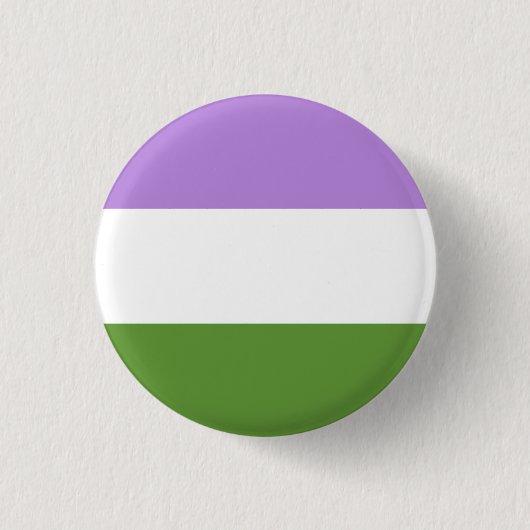 Genderqueer pride vlag! ronde button 3,2 cm (Voorkant)