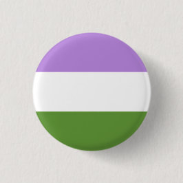 Genderqueer pride vlag! ronde button 3,2 cm
