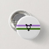 Genderqueer Pride-vlag Ronde Button 3,2 Cm (Voorkant /achterkant)