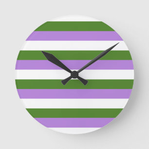 Genderqueer Pride Vlag Ronde Klok