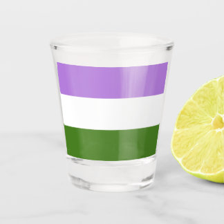 Genderqueer Pride-vlag Shot Glas
