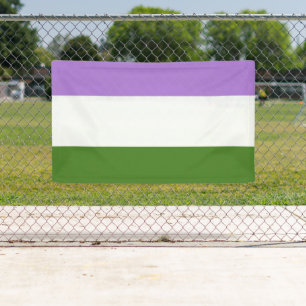 Genderqueer Pride Vlag Spandoek
