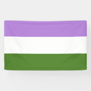 Genderqueer Pride-vlag Spandoek