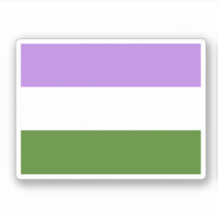 Genderqueer Pride Vlag Sticker