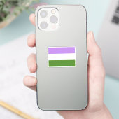 Genderqueer Pride Vlag Sticker (Telefoon)