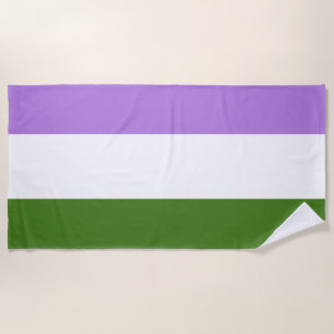 Genderqueer Pride Vlag Strandlaken