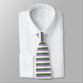 Genderqueer Pride Vlag Stropdas (Gebonden)