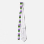 Genderqueer Pride Vlag Stropdas (Achterkant)