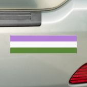Genderqueer-pridevlag Bumpersticker (Op auto)