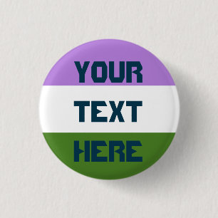 Genderqueer-pridevlag Ronde Button 3,2 Cm