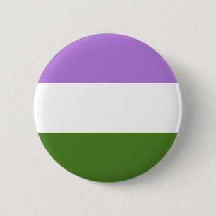 Genderqueer-pridevlag Ronde Button 5,7 Cm