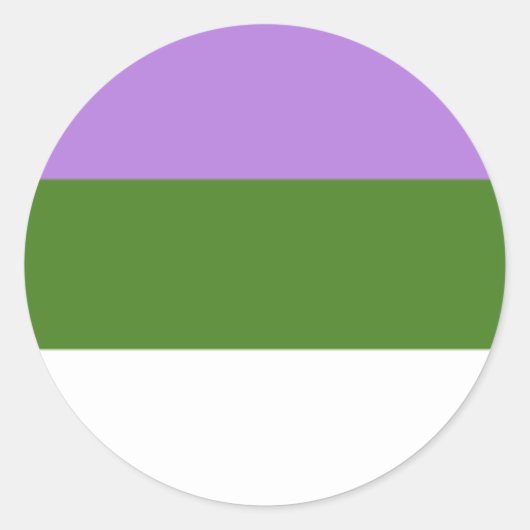 Genderqueer Sticker (Voorkant)